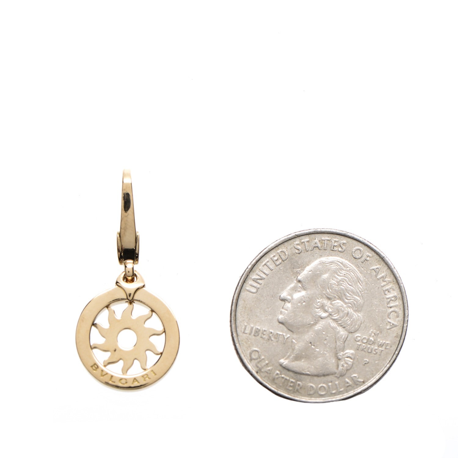 Bulgari 18K Yellow Gold Tondo Sole Charm Pendant 2 of 4