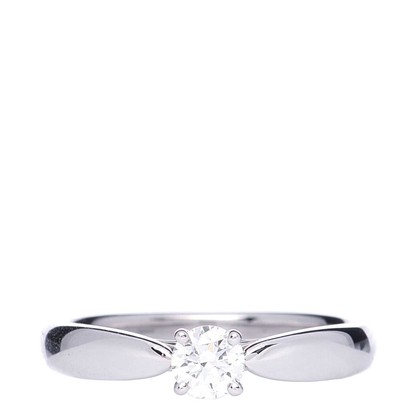Platinum Diamond .21ct Harmony Solitaire Engagement Ring 48 4.5