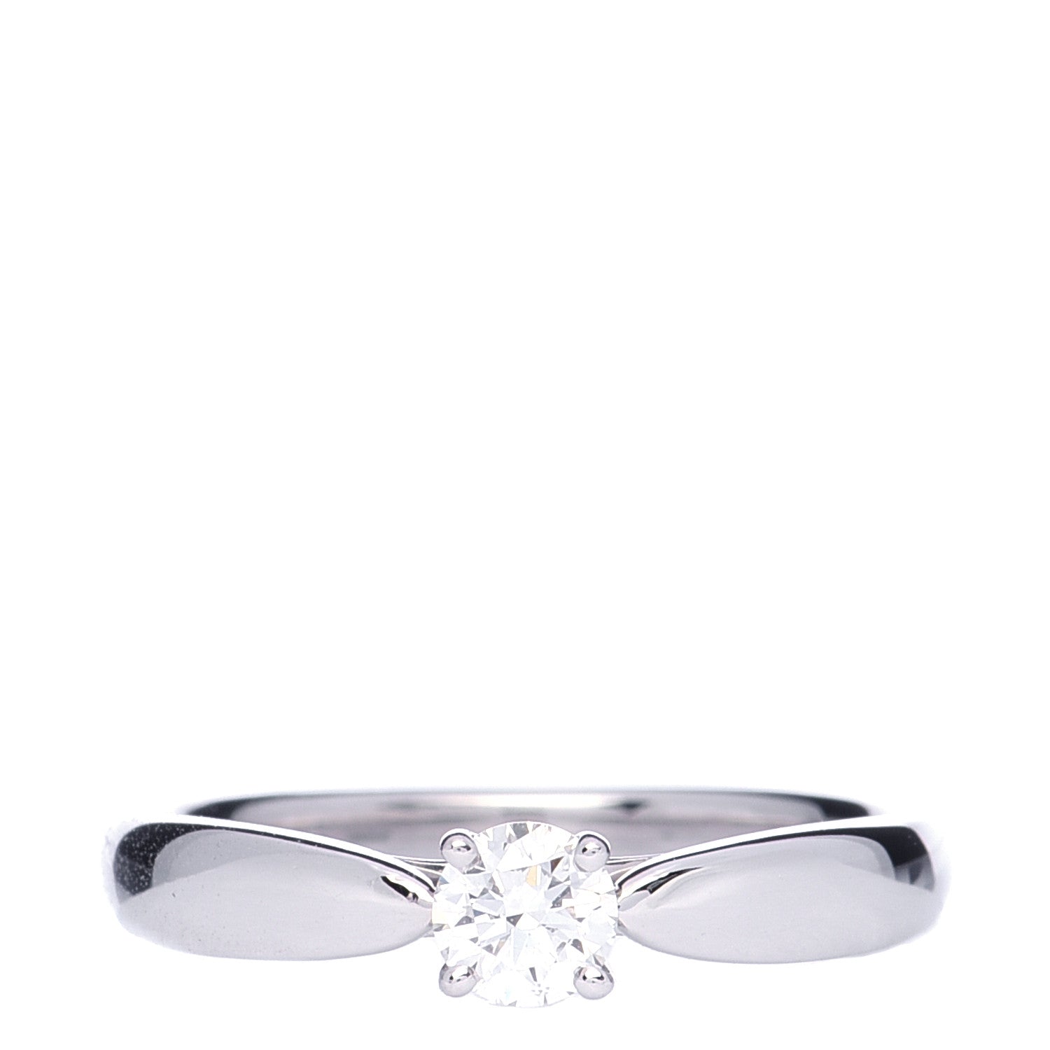 Tiffany Platinum Diamond .21ct Harmony Solitaire Engagement Ring 48 4.5 1 of 6