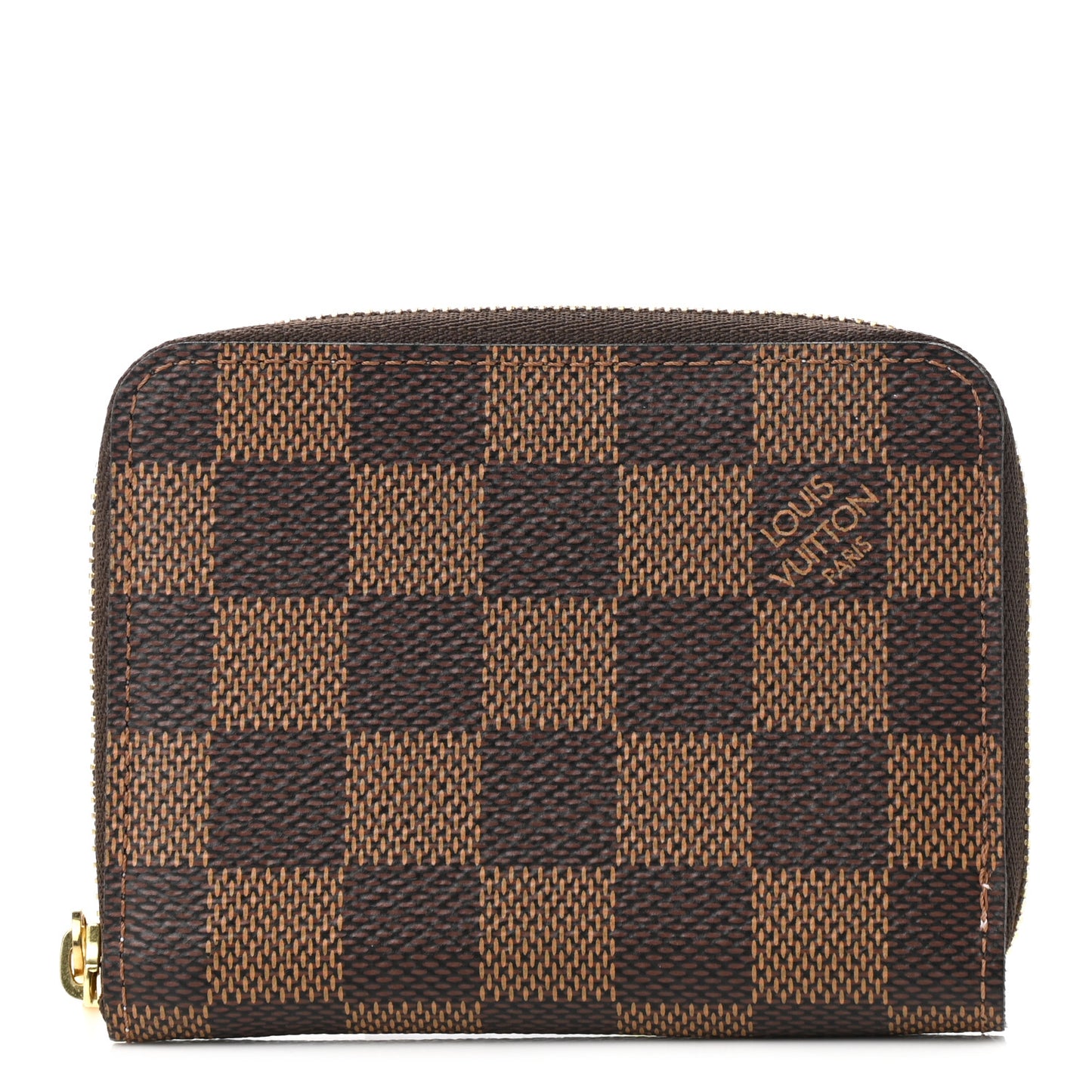 Damier Ebene Zippy Coin Purse Rose Ballerine