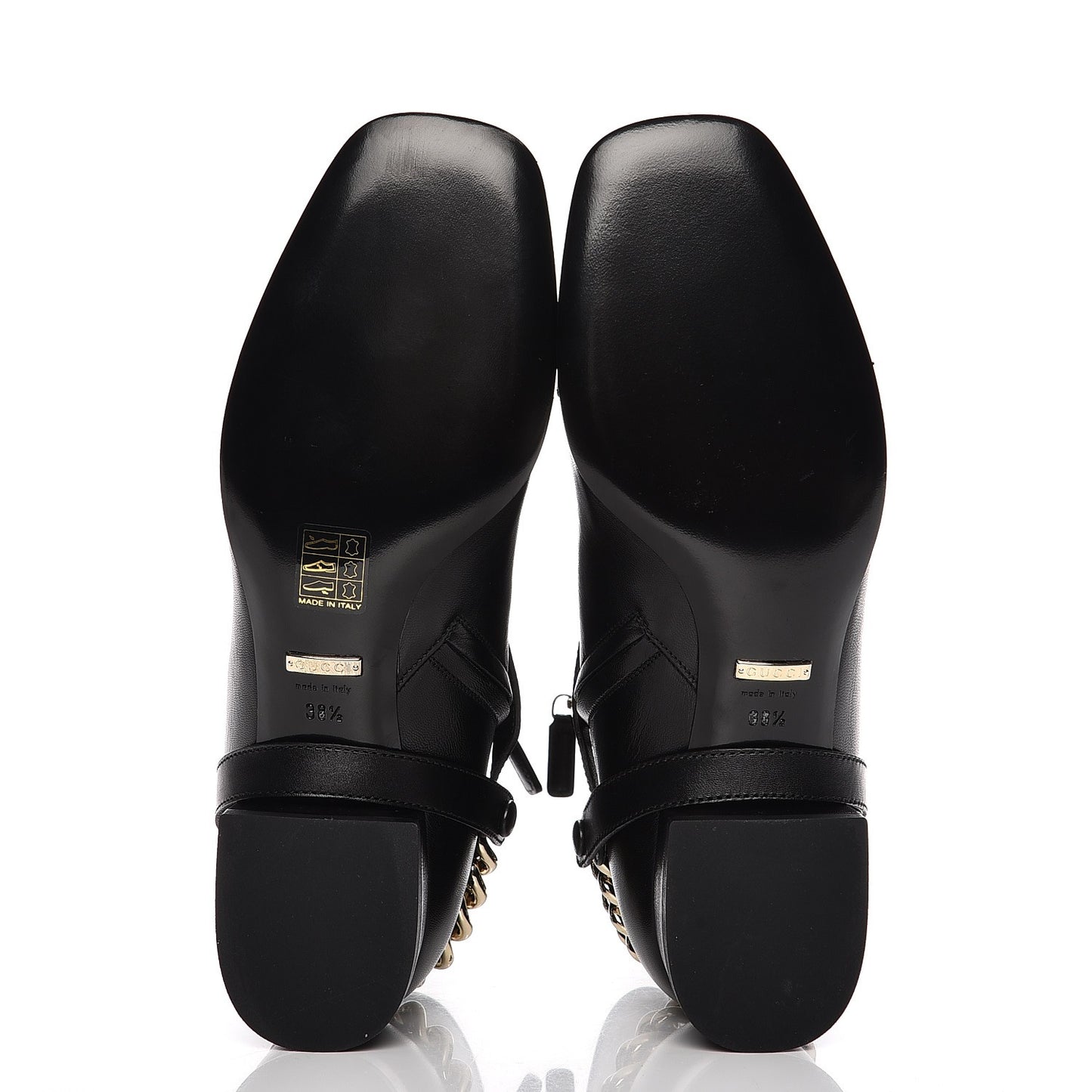 Calfskin Soho Boot 38.5 Nero Black