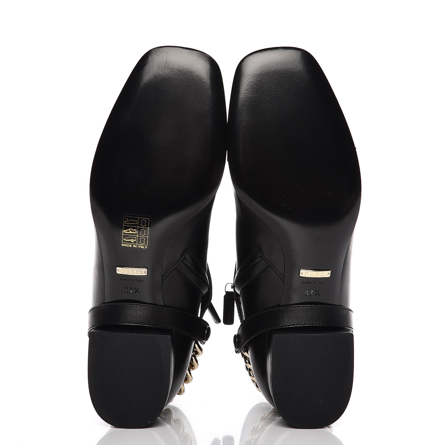 Gucci Calfskin Soho Boot 38.5 Nero Black 5 of 9