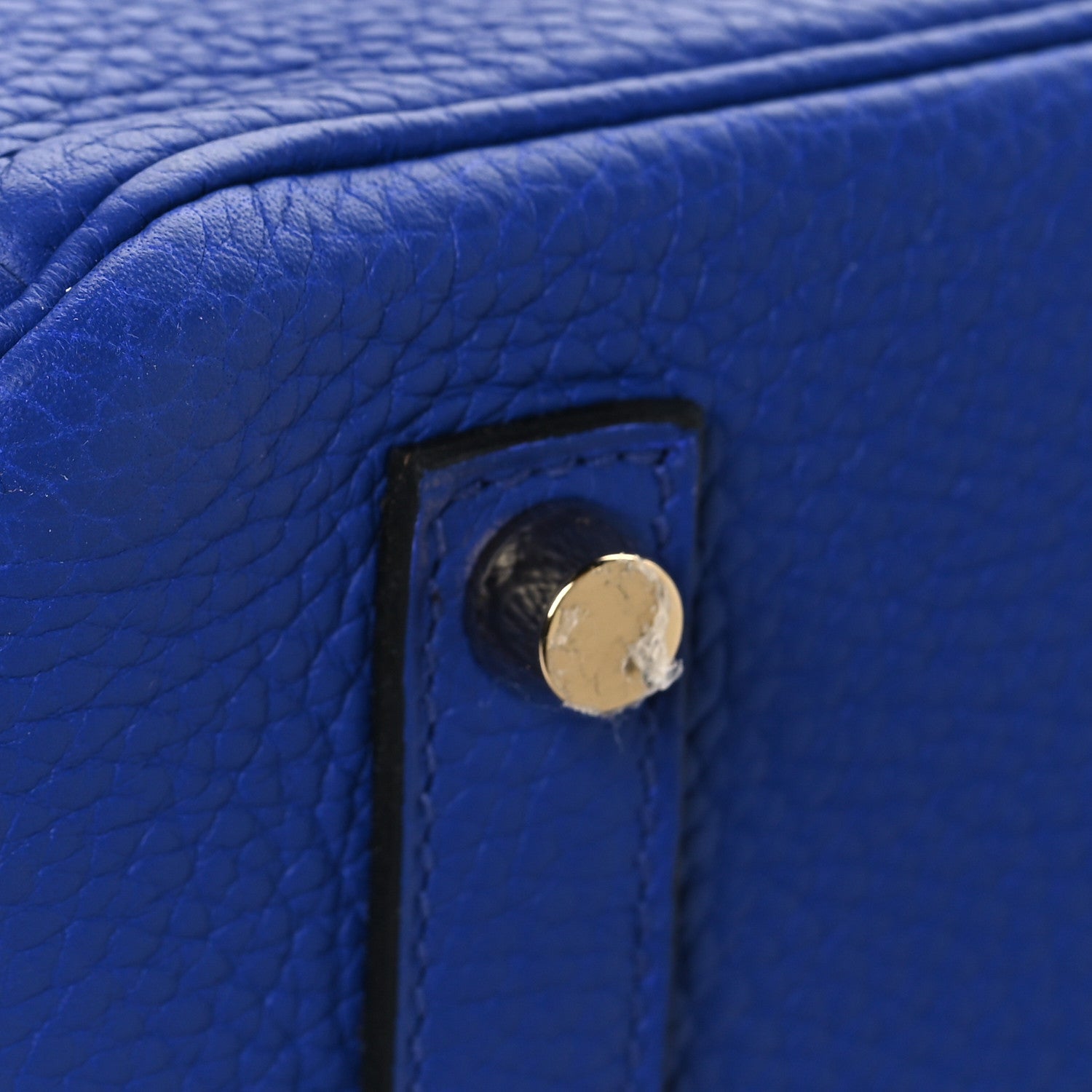 Hermes Taurillon Clemence Birkin 35 Bleu Electrique 11 of 12