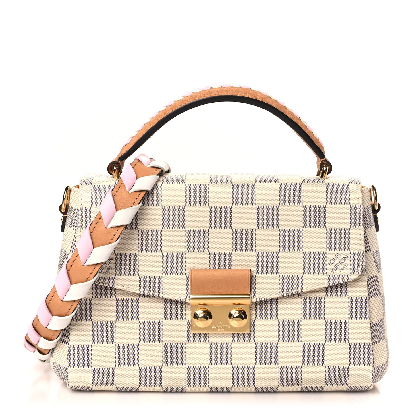 Damier Azur Braided Croisette Rose