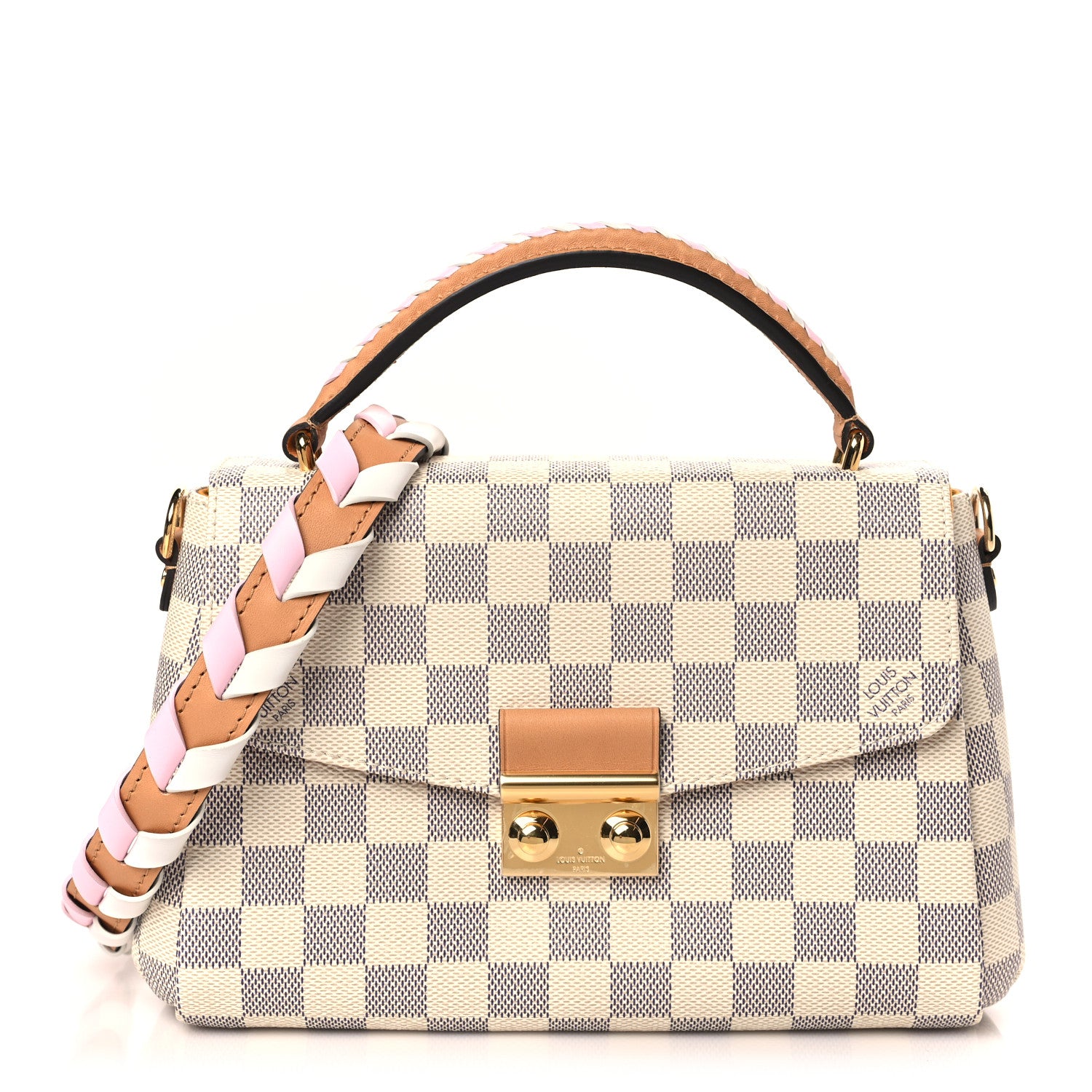 Louis Vuitton Damier Azur Braided Croisette Rose 1 of 8