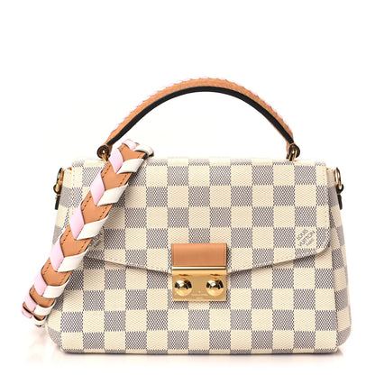 Louis Vuitton Damier Azur Braided Croisette Rose 1 of 8