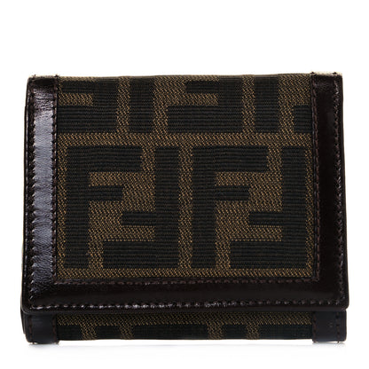 Fendi Zucca Compact Wallet Tobacco 1 of 7