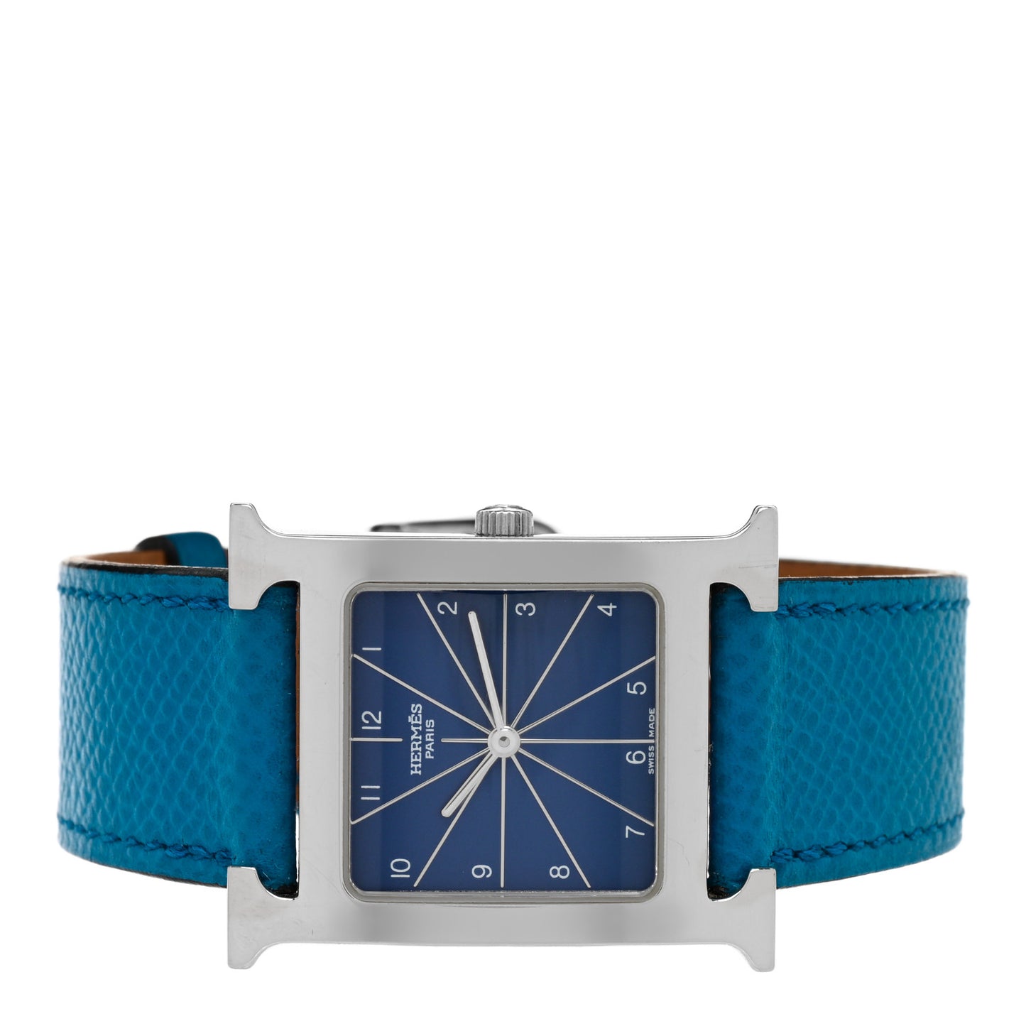Stainless Steel Lizard 26mm Heure H Hour Quartz Watch Mykonos