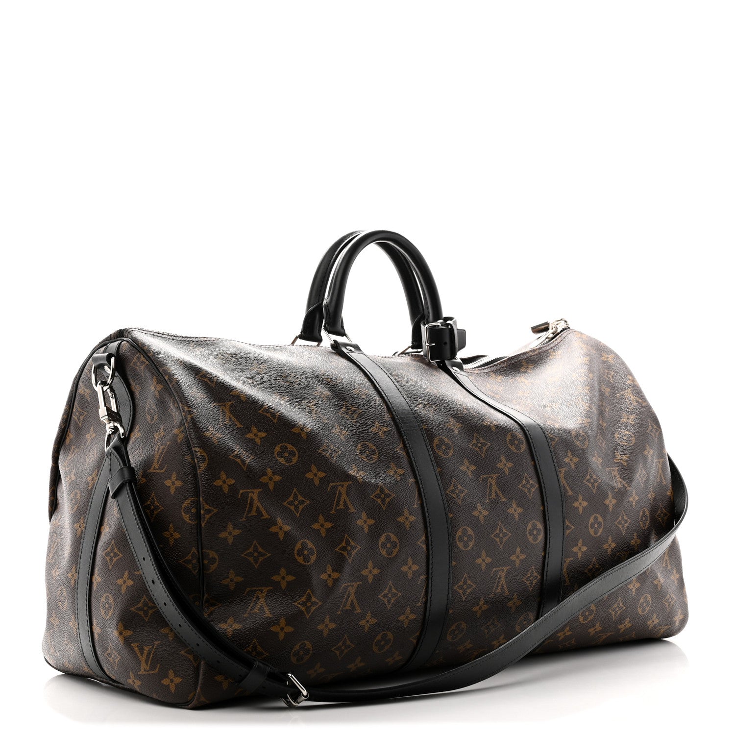 Louis Vuitton Monogram Macassar Keepall Bandouliere 55 2 of 14