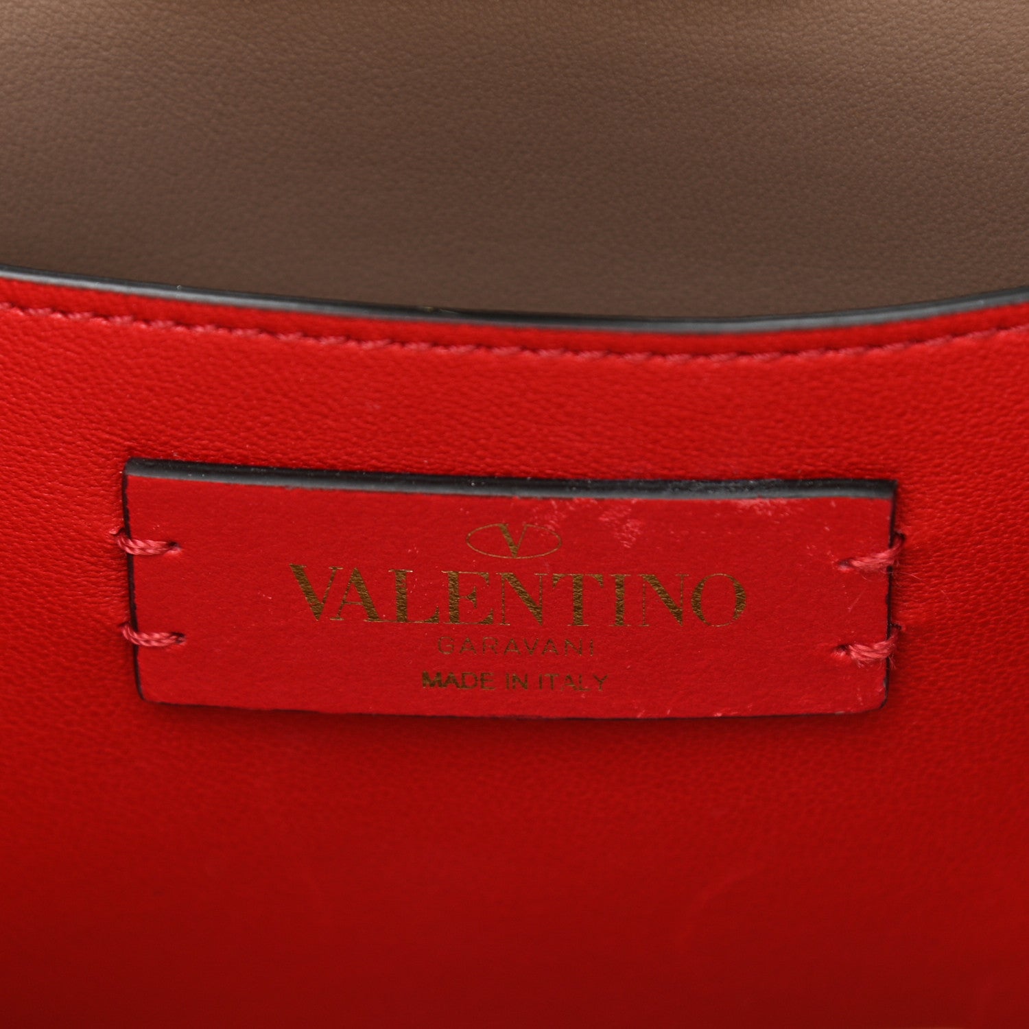 Valentino Garavani Calfskin Rockstud Mini Chain Shoulder Bag Poudre 5 of 10