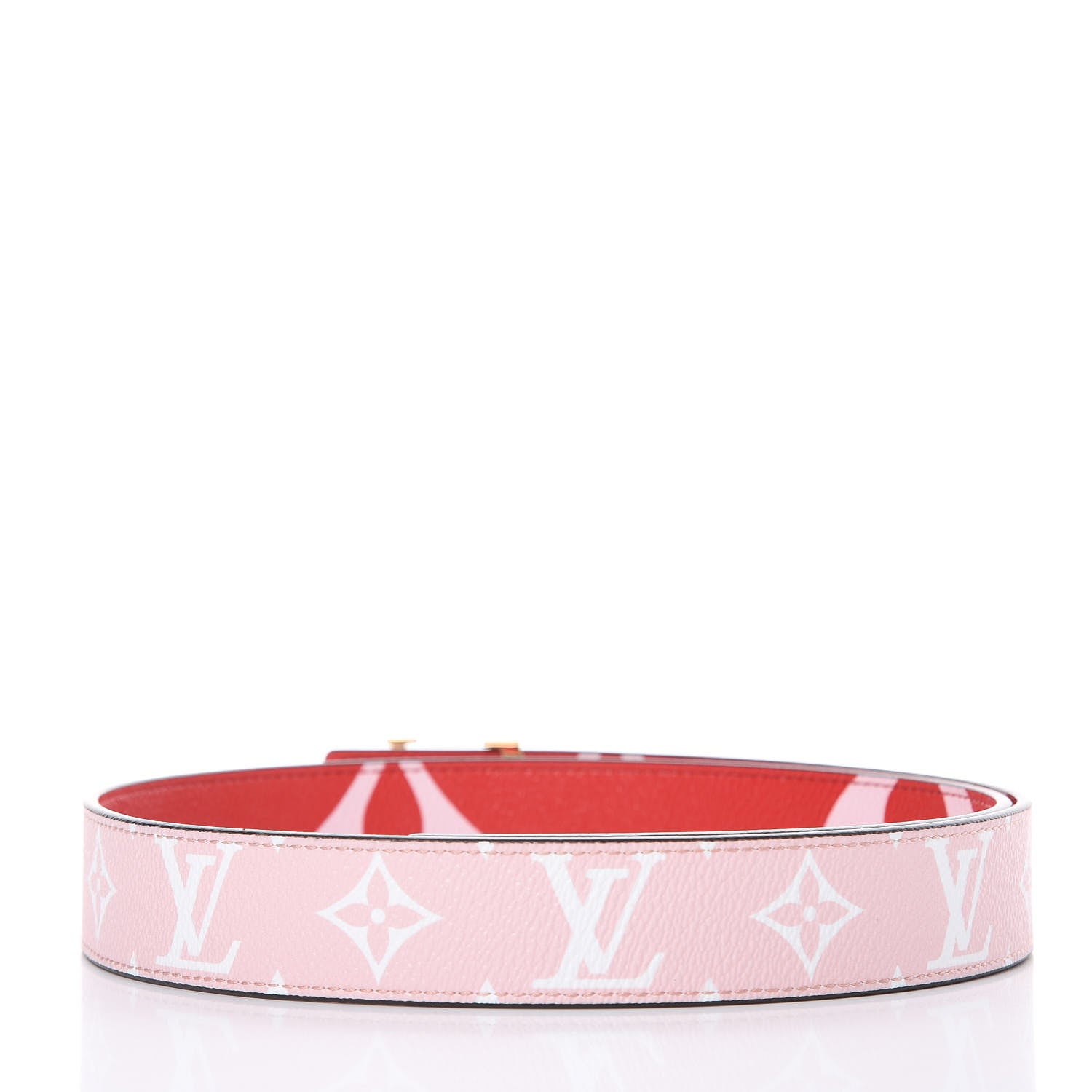 Louis Vuitton Giant Monogram 30mm LV Iconic Reversible Belt 85 34 Rouge 3 of 6