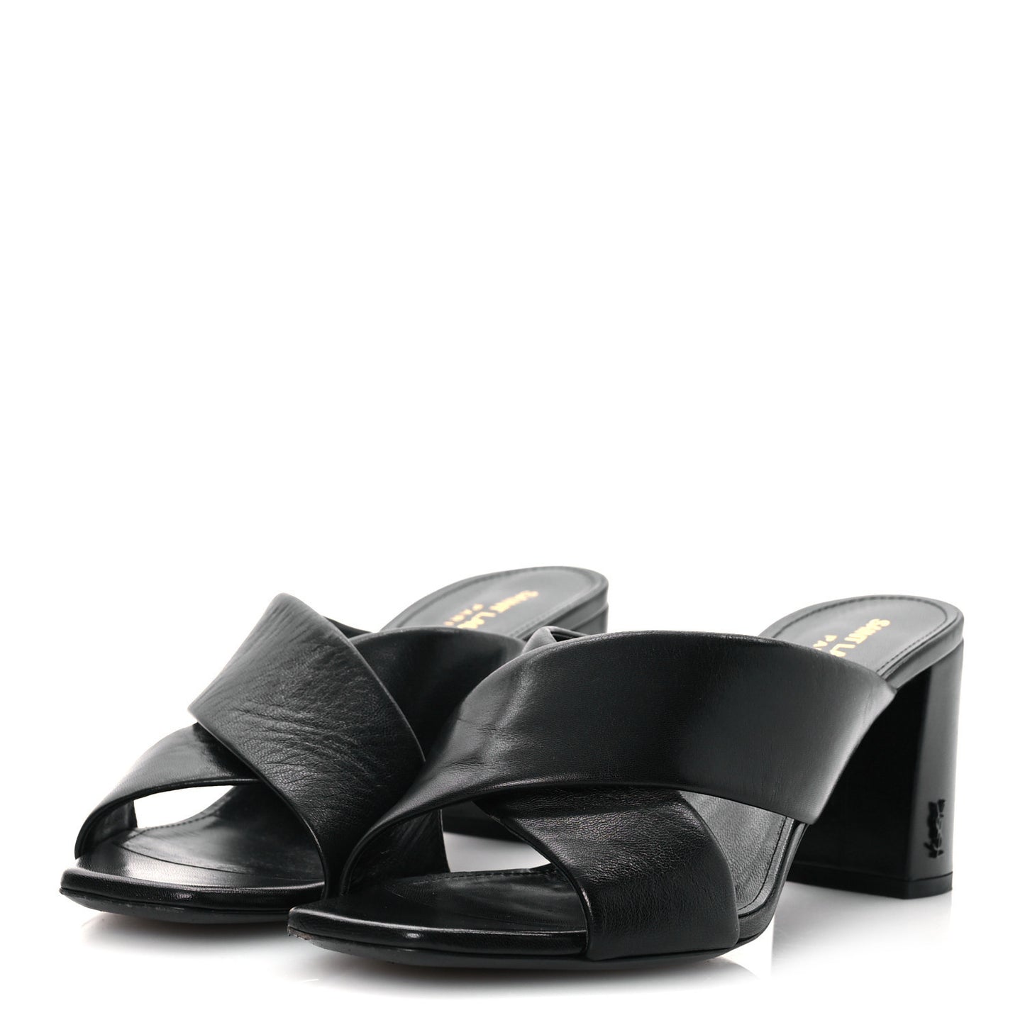 Calfskin LouLou 70 Mules 39 Black