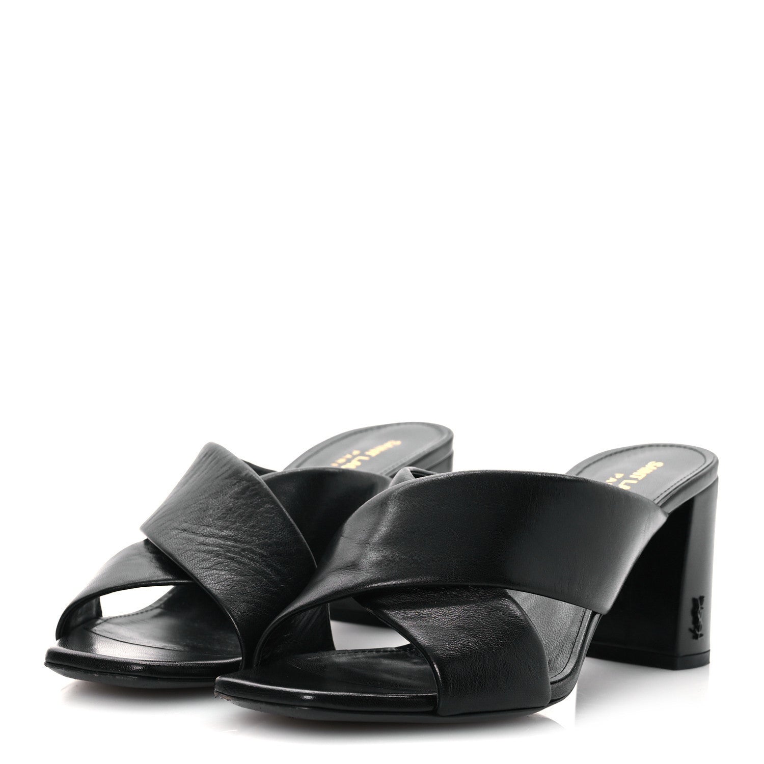 Saint Laurent Calfskin LouLou 70 Mules 39 Black 4 of 10