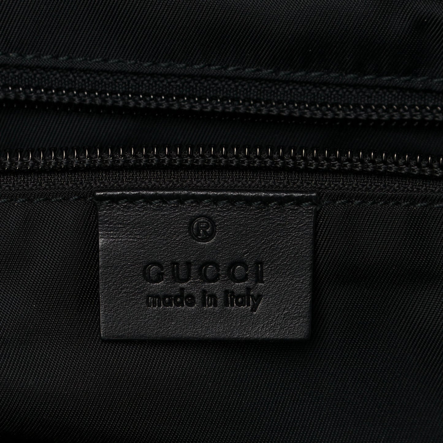 Techno Canvas Web Single Buckle Tote Black