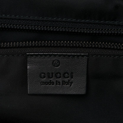 Gucci Techno Canvas Web Single Buckle Tote Black 6 of 12