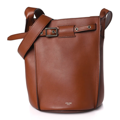Celine Smooth Calfskin Long Strap Big Bucket Bag Tan 1 of 10