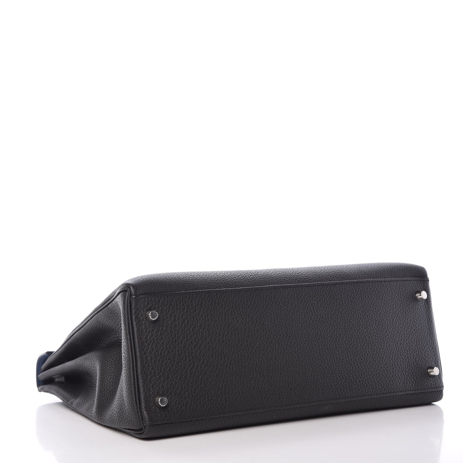 Hermes Togo Verso Kelly Retourne 35 Black Bleu Agate 4 of 40