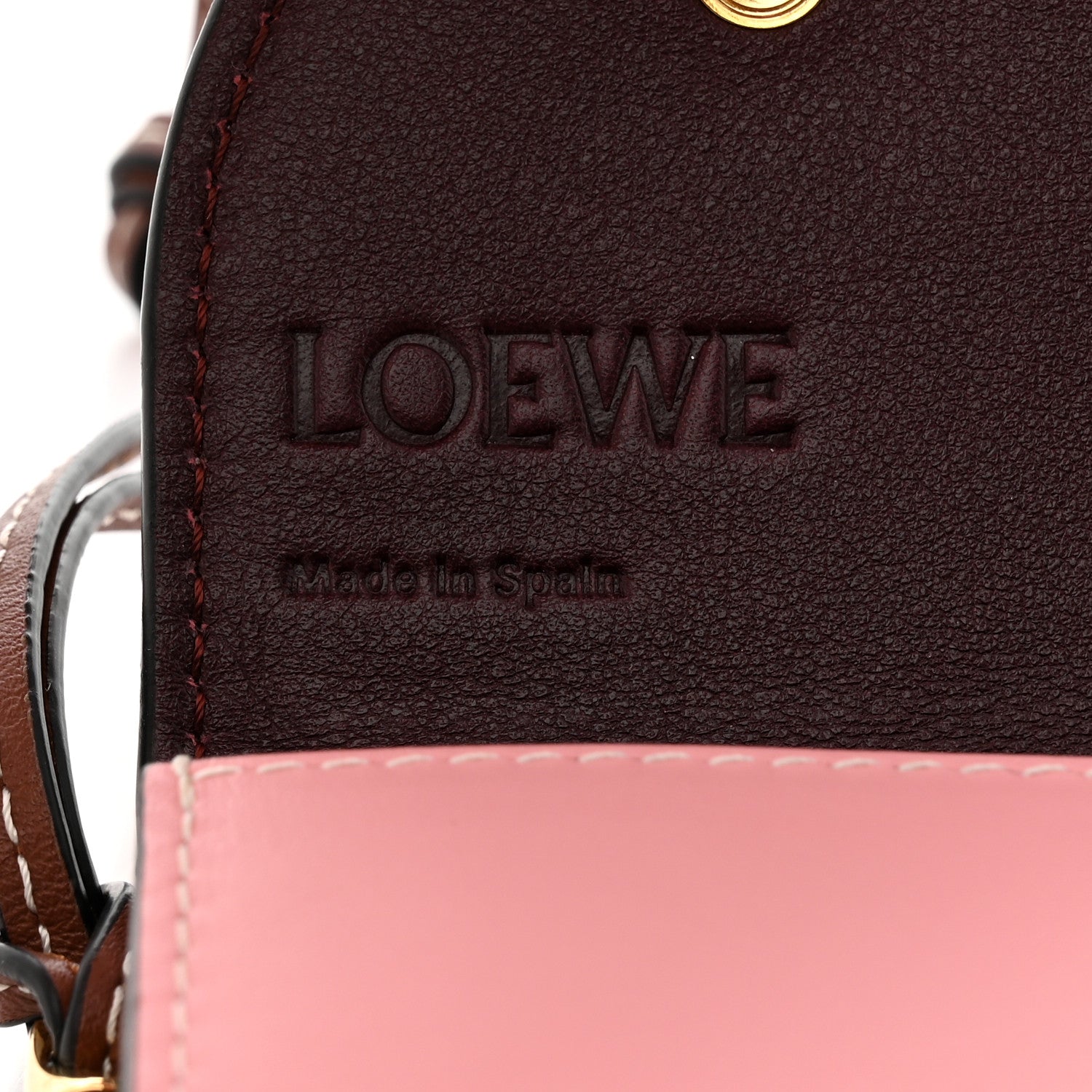 Loewe Smooth Calfskin Gate Continental Wallet Pastel Pink Tan 6 of 6