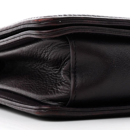 Chanel Calfskin Crystal Embossed Medium Boy Flap Plum 9 of 10