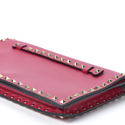 Valentino Garavani Nappa Rockstud Wristlet Clutch Cyclamin 6 of 8
