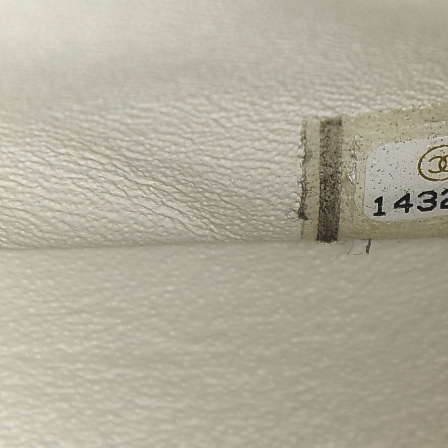 Caviar Quilted Mini Square Flap White