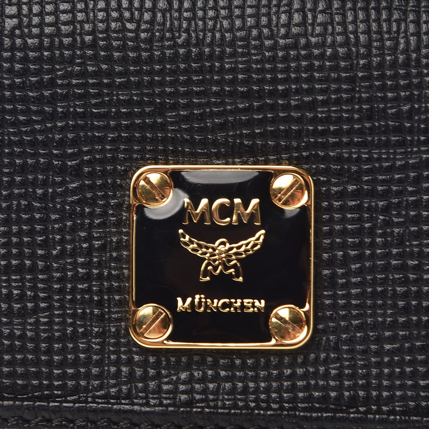 Calfskin Embellished Card Holder Black