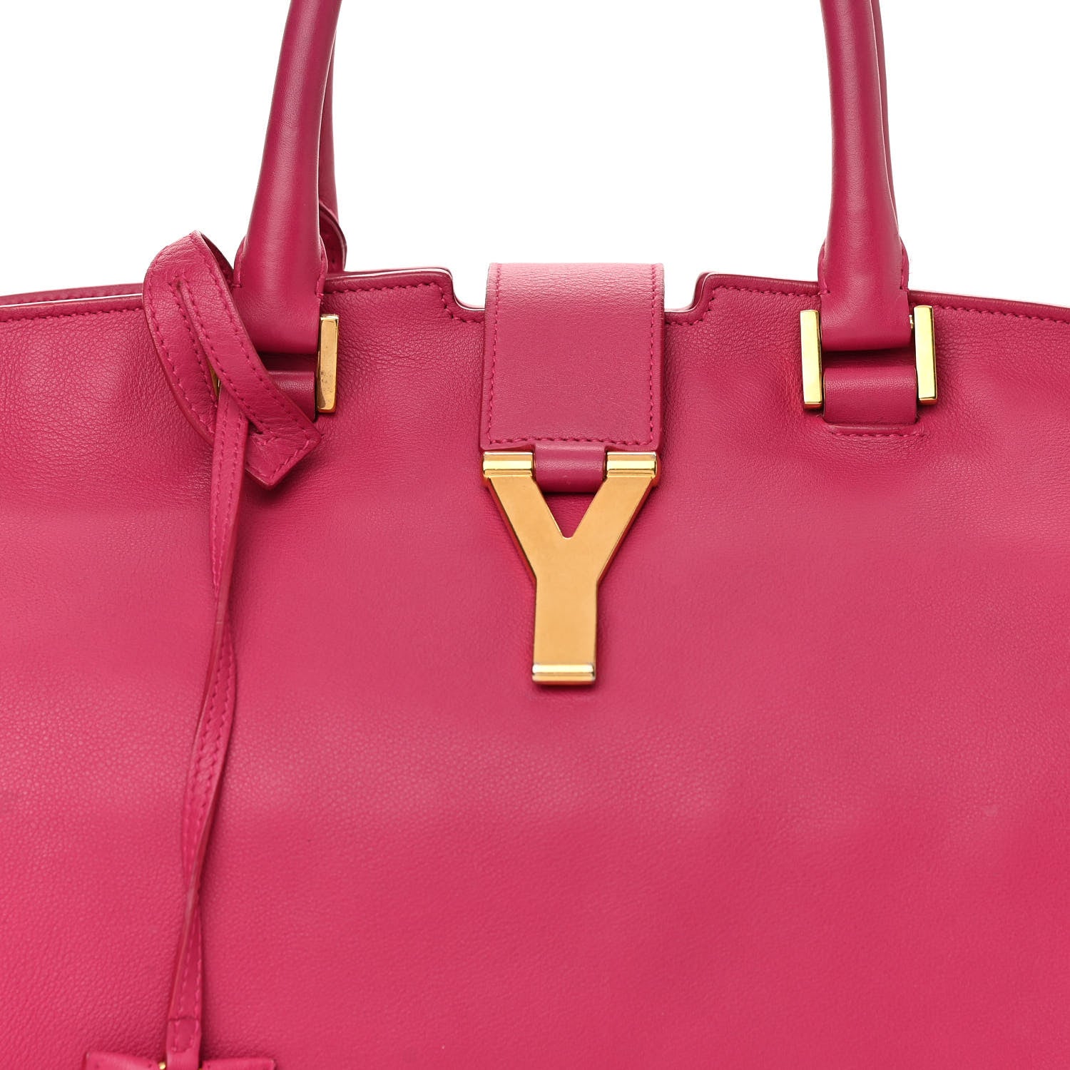 Saint Laurent Calfskin Medium Classic Y Cabas Fuchsia 7 of 21