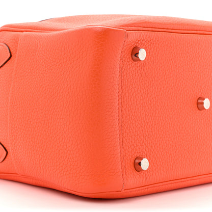 Hermes Taurillon Clemence Lindy 26 Orange Poppy 10 of 13