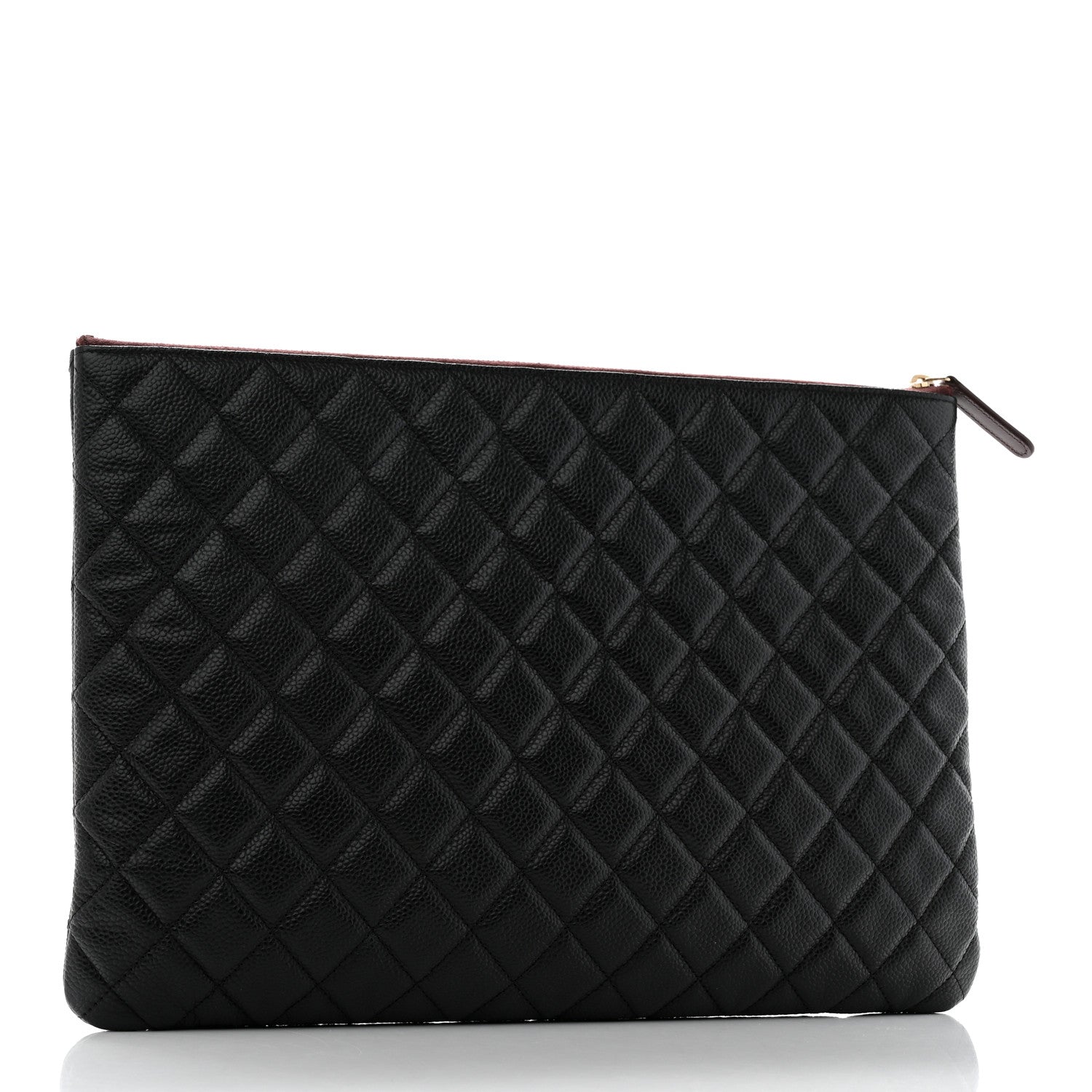 Chanel Caviar Quilted Large Cosmetic Case Black 3 of 7