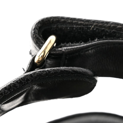 Chanel Grained Calfskin Velcro Dad Sandals 38.5 Black 18 of 24