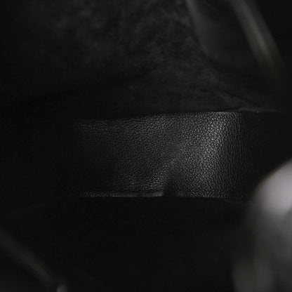 The Row Grained Calfskin Drawstring Bucket Bag Black 5 of 16