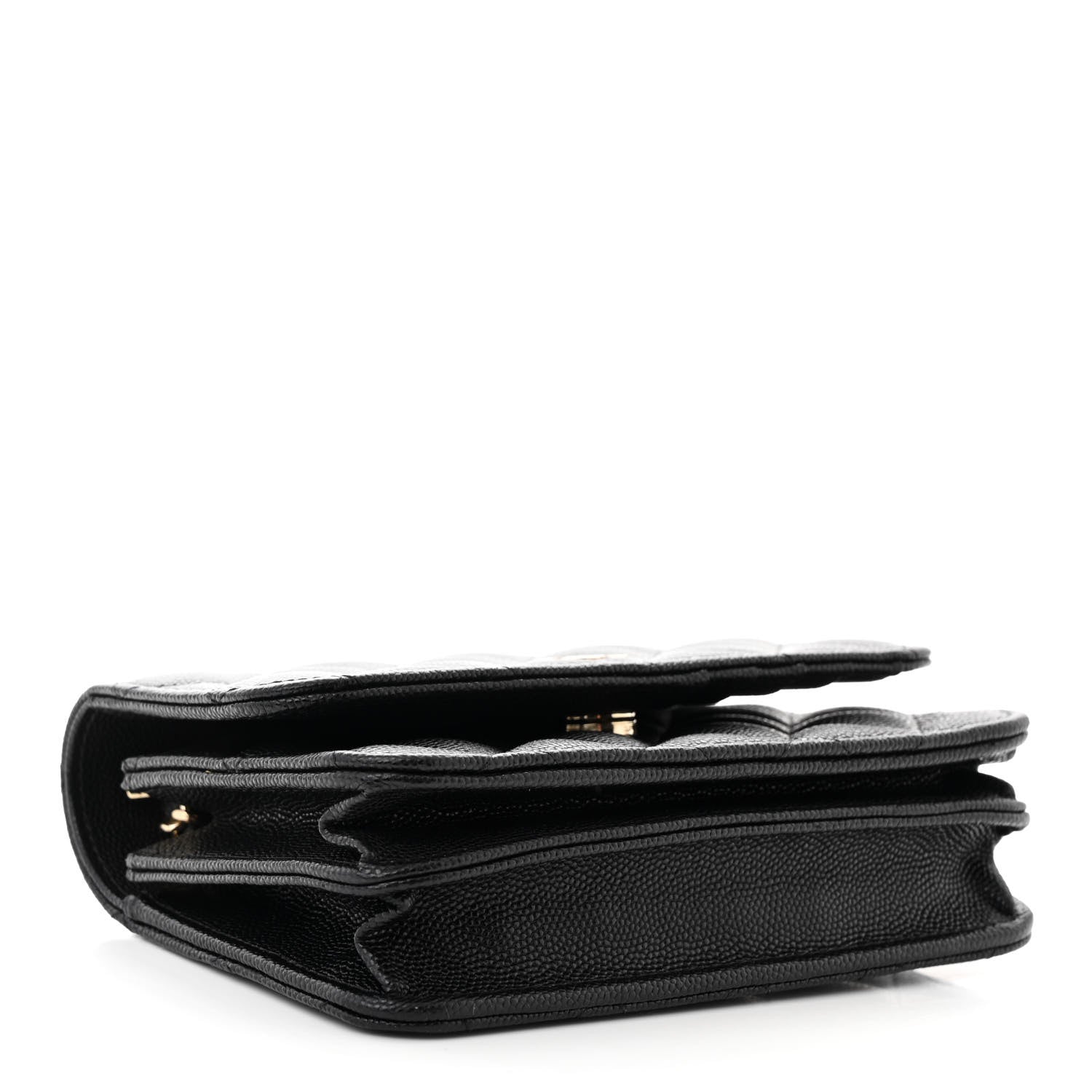Chanel Caviar Quilted Mini Wallet On Chain WOC Black 4 of 11