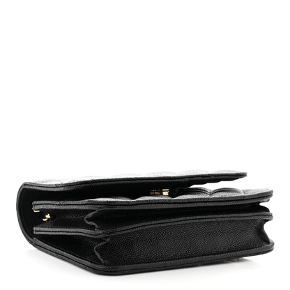 Chanel Caviar Quilted Mini Wallet On Chain WOC Black 4 of 11