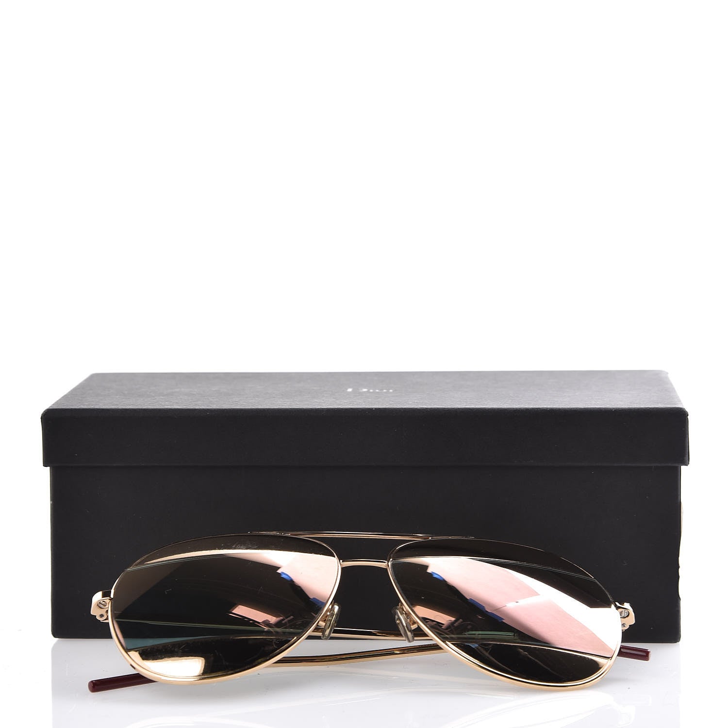 Christian Dior Split 1 Aviator Sunglasses Gold 8 of 8