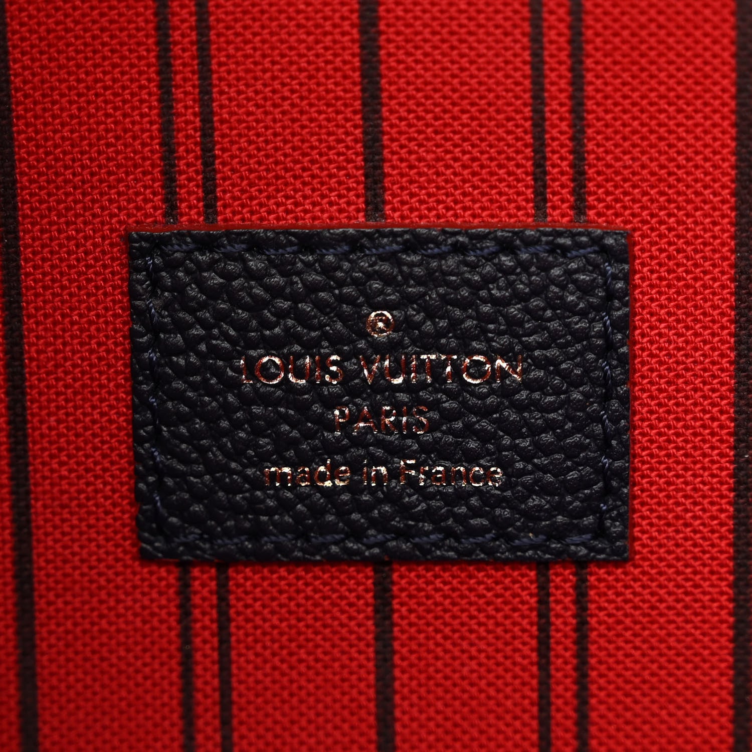 Louis Vuitton LOUIS VUITTON Empreinte Pochette Metis Marine Rouge 6 of 13