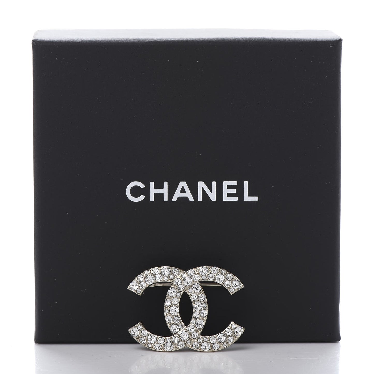 Crystal Palais Garnier CC Brooch Gold