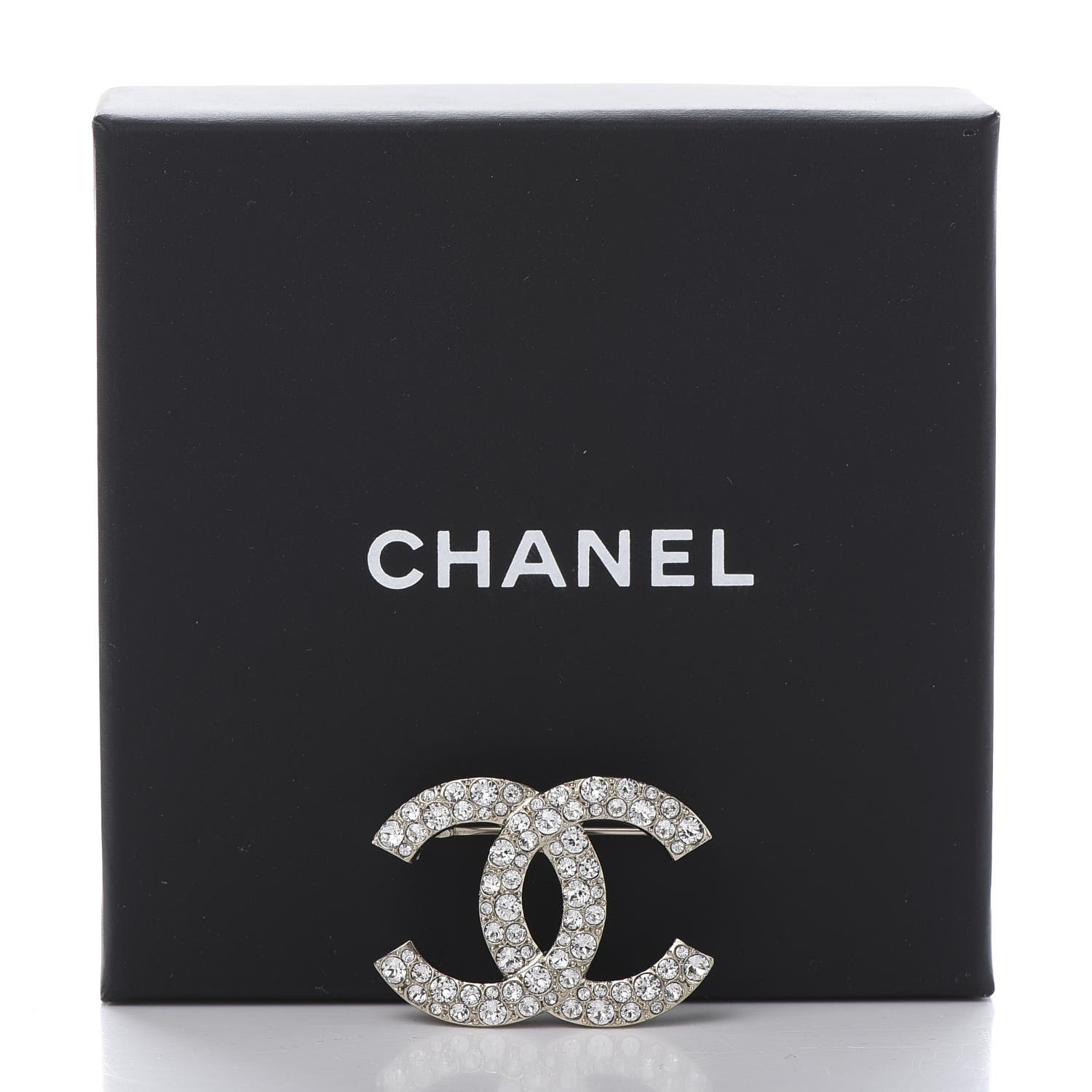 Chanel Crystal Palais Garnier CC Brooch Gold 5 of 5