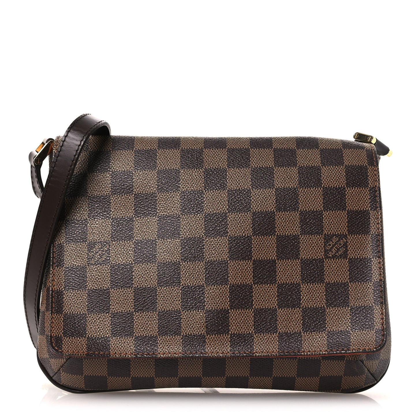 Damier Ebene Musette Tango Long Strap