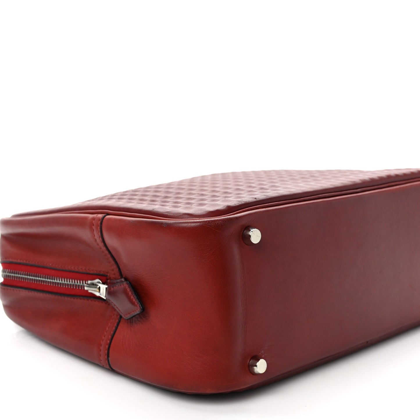 Box Calf Waffle Plume 32 Rouge H