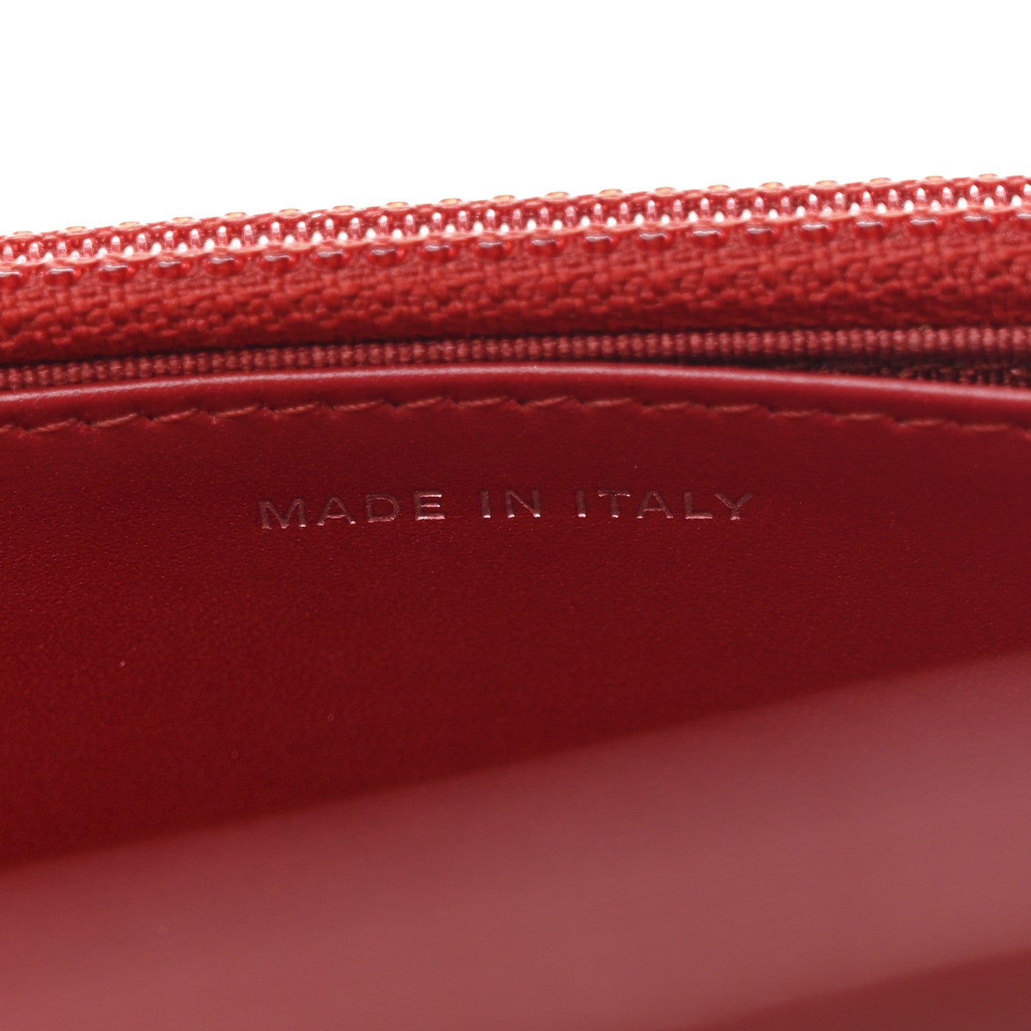 Chanel Caviar Quilted Wallet On Chain WOC Red 7 of 11