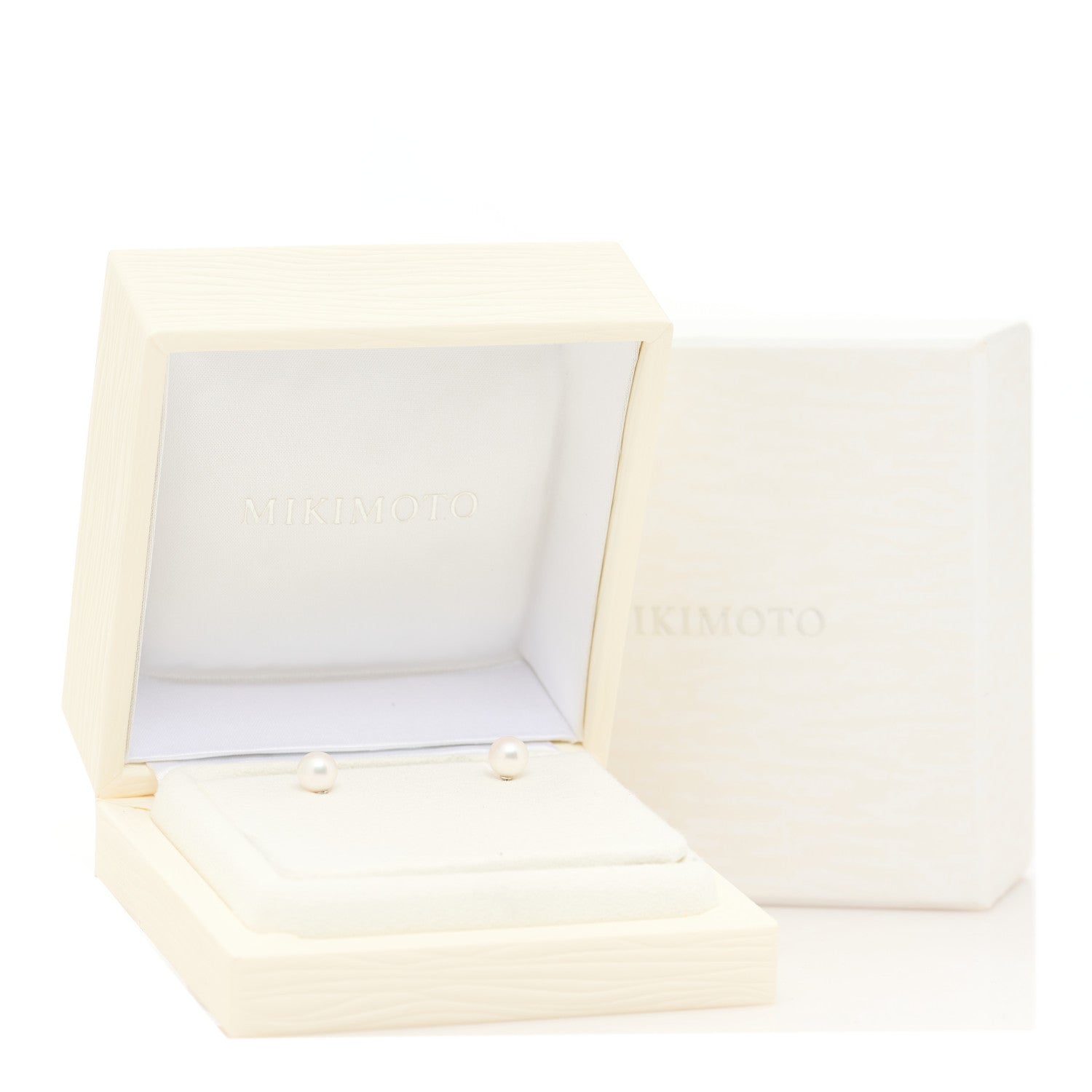 Mikimoto 18K White Gold Akoya Cultured Pearl 6-6.5mm Stud Earrings 5 of 5