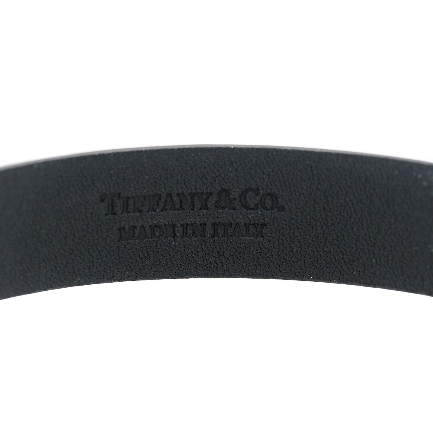 Sterling Silver Leather Return to Tiffany Double Wrap Bracelet Blue