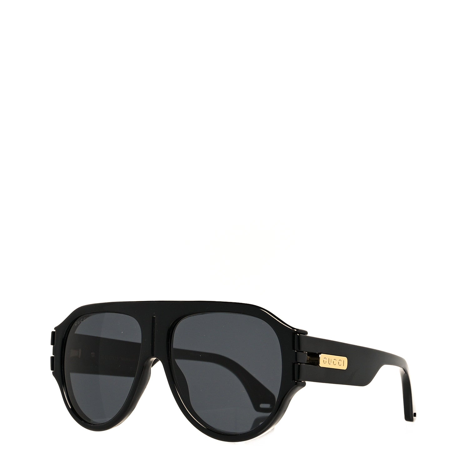 Gucci Acetate Aviator Sunglasses GG0665S Black 1 of 10
