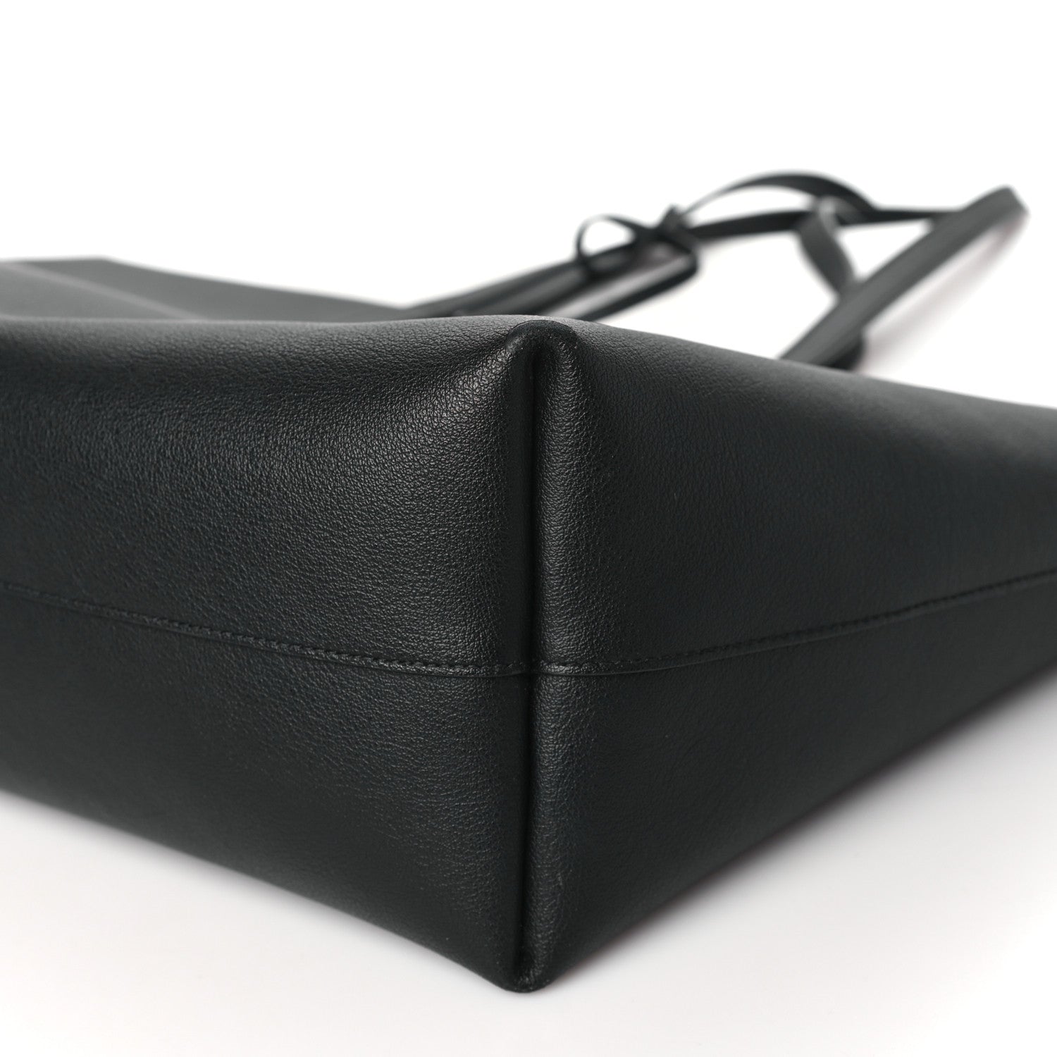 Saint Laurent Calfskin Large Shopping Tote Black 10 of 13