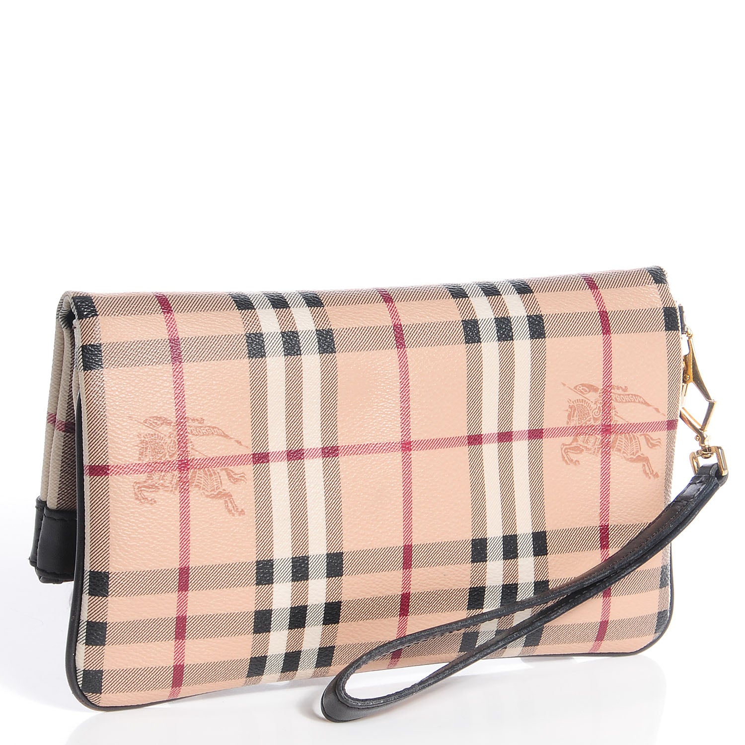Burberry Haymarket Check Adeline Foldover Clutch Brown 3 of 8