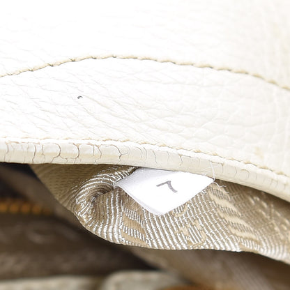 Prada Vitello Daino Side Pocket Hobo Bianco 8 of 18