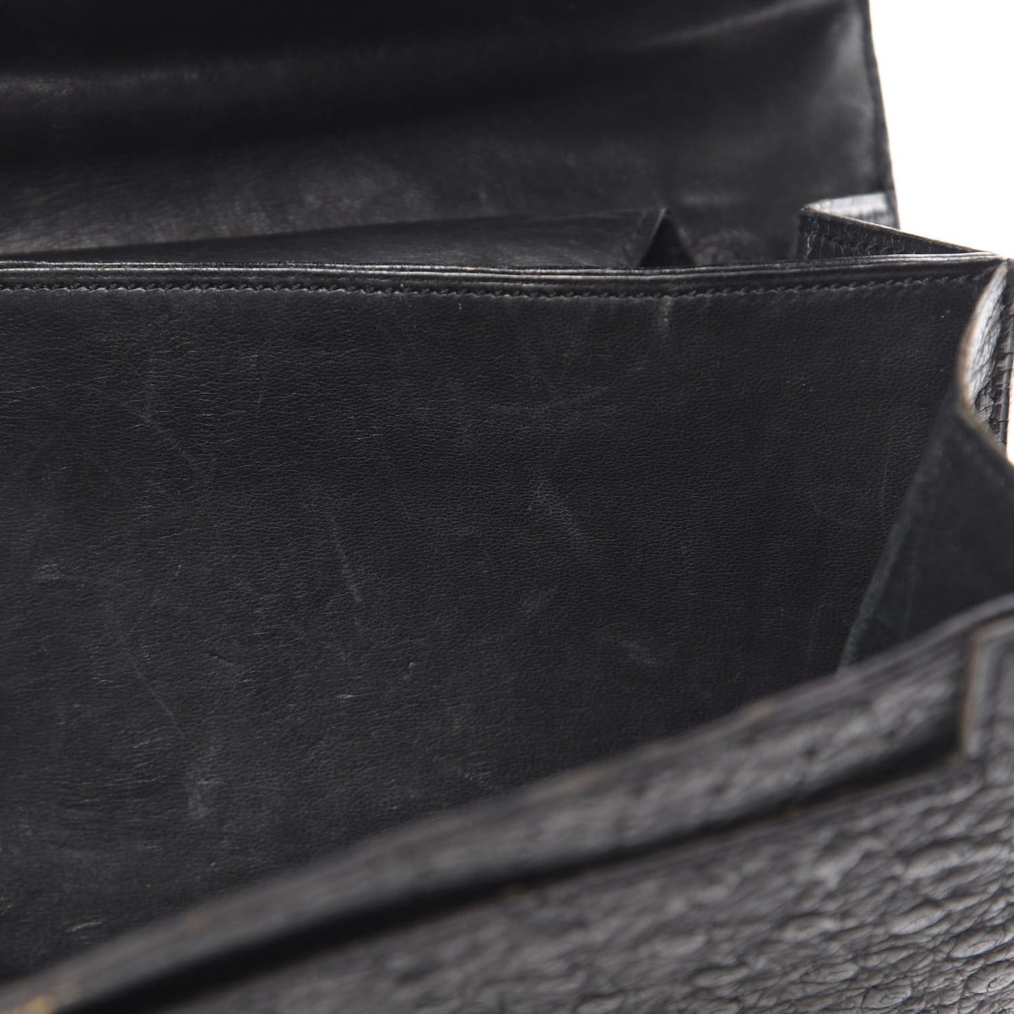 Ostrich Palonnier Bag Black