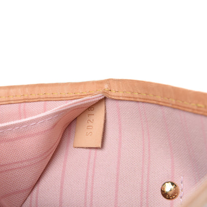 Louis Vuitton Damier Azur Neo Neverfull MM Rose Ballerine 8 of 20