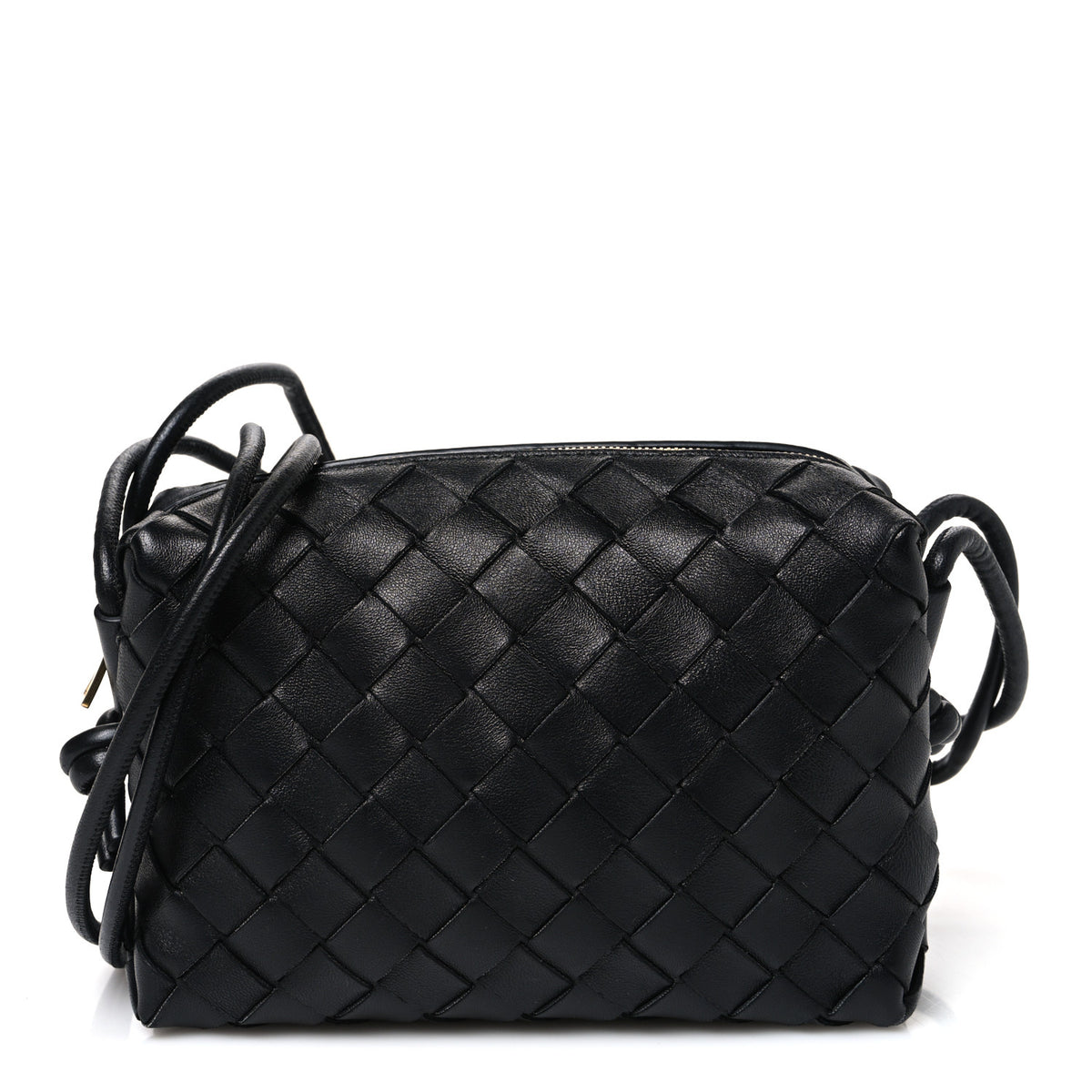 Bottega Veneta Nappa Intrecciato Mini Loop Camera Bag Black 1 of 9