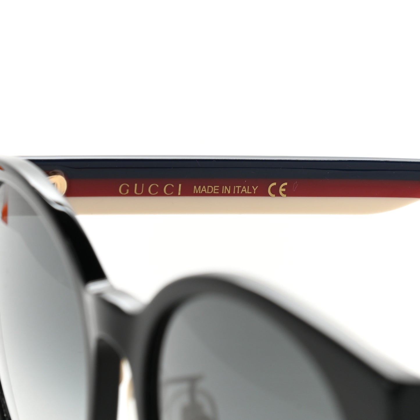 Acetate GG Web Round Eye Sunglasses GG0854SK Black